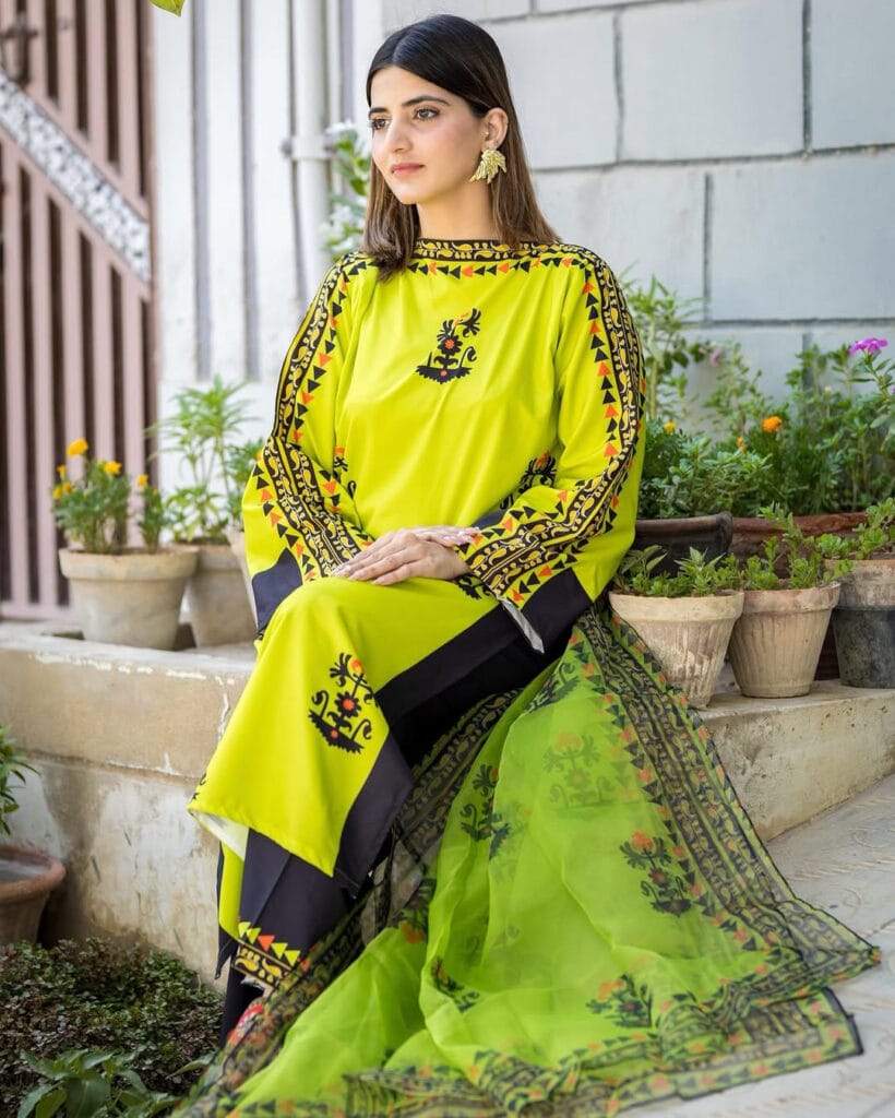 Zest Tribal Swiss Lawn 3Pc Set – Front & Back Digital Printed Long Shirt with Flapper Dupatta | August Arrival 2025